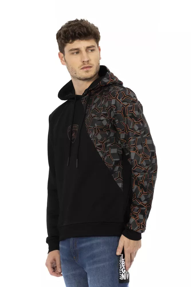 Automobili Lamborghini Black Cotton Men Hoodie