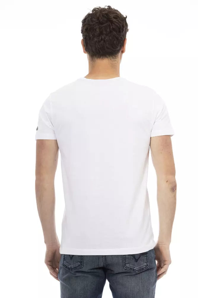 Trussardi Action White Cotton Men T-Shirt