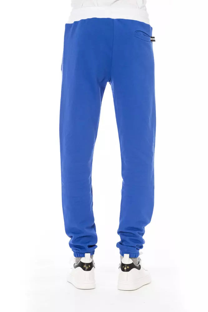 Baldinini Trend Blue Cotton Men Pants