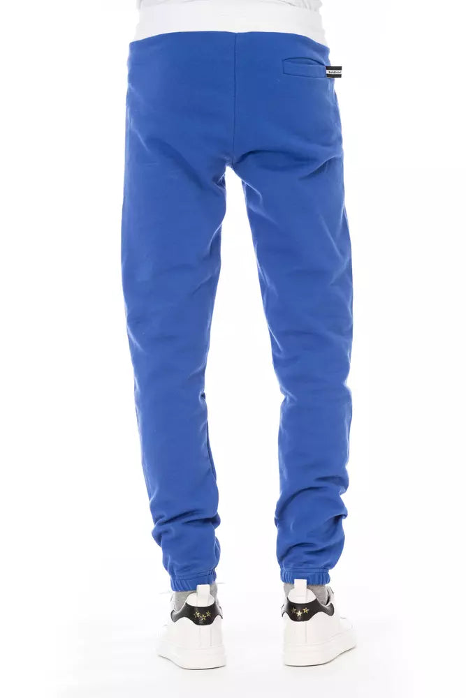 Baldinini Trend Blue Cotton Men's Sport Pant