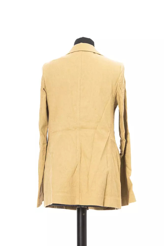 Jacob Cohen Beige Cotton Women Blazer