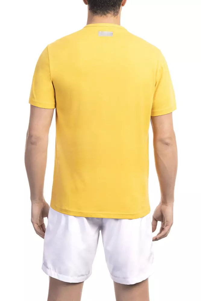 Bikkembergs Yellow Cotton Men T-Shirt