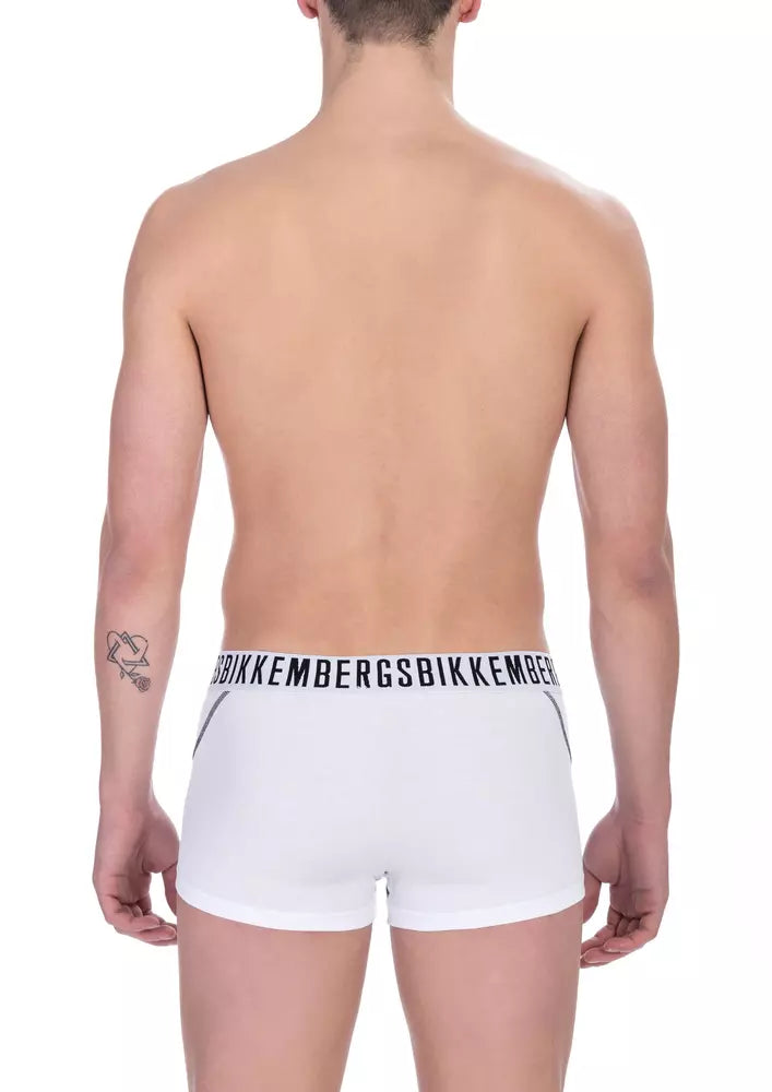 Bikkembergs White Cotton Men's Trunk