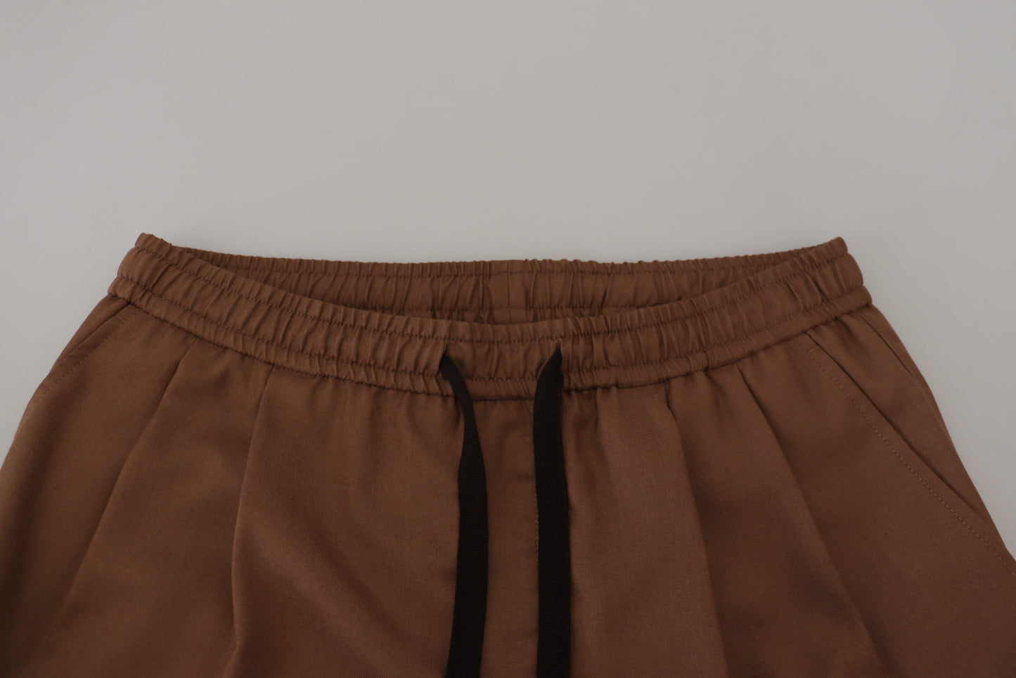 Dolce &amp; Gabbana Chic Brown Cashmere-Silk Jogger Pants