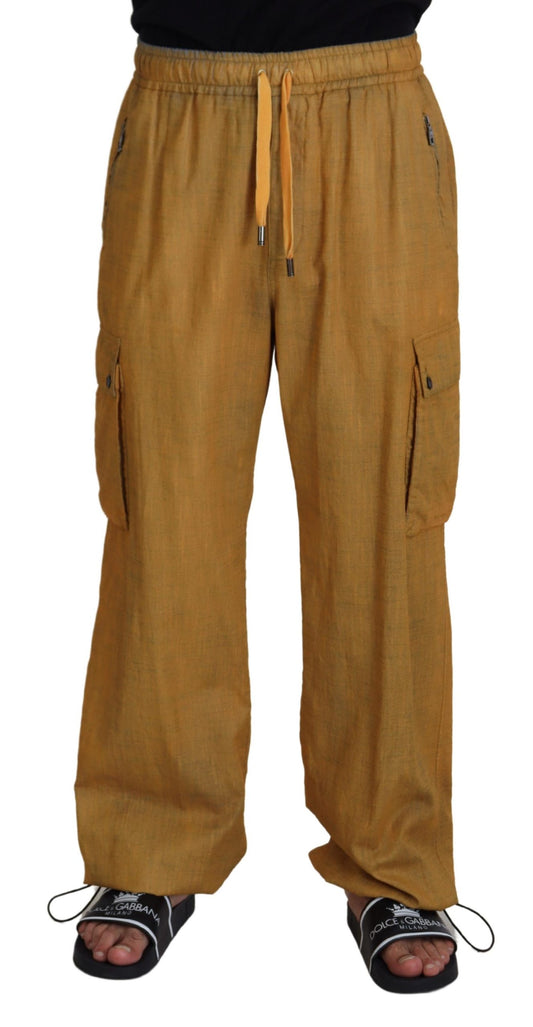 Dolce &amp; Gabbana Elegant Italian Linen Trousers