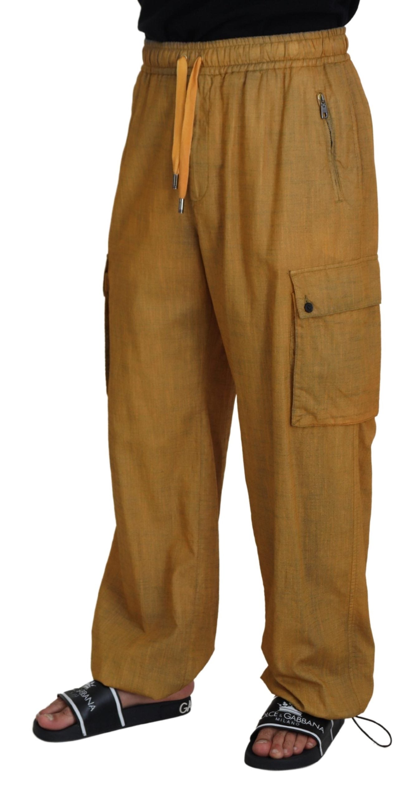 Dolce &amp; Gabbana Elegant Italian Linen Trousers