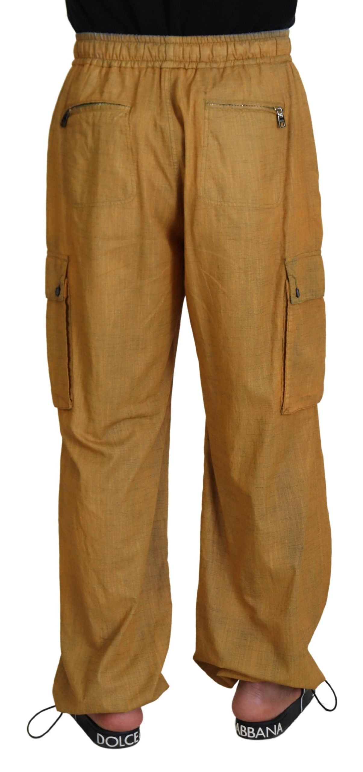 Dolce &amp; Gabbana Elegant Italian Linen Trousers