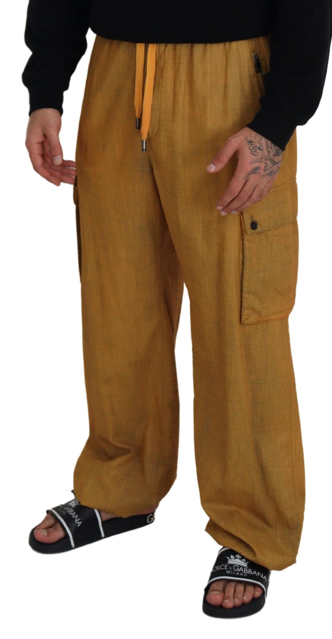 Dolce &amp; Gabbana Elegant Italian Linen Trousers