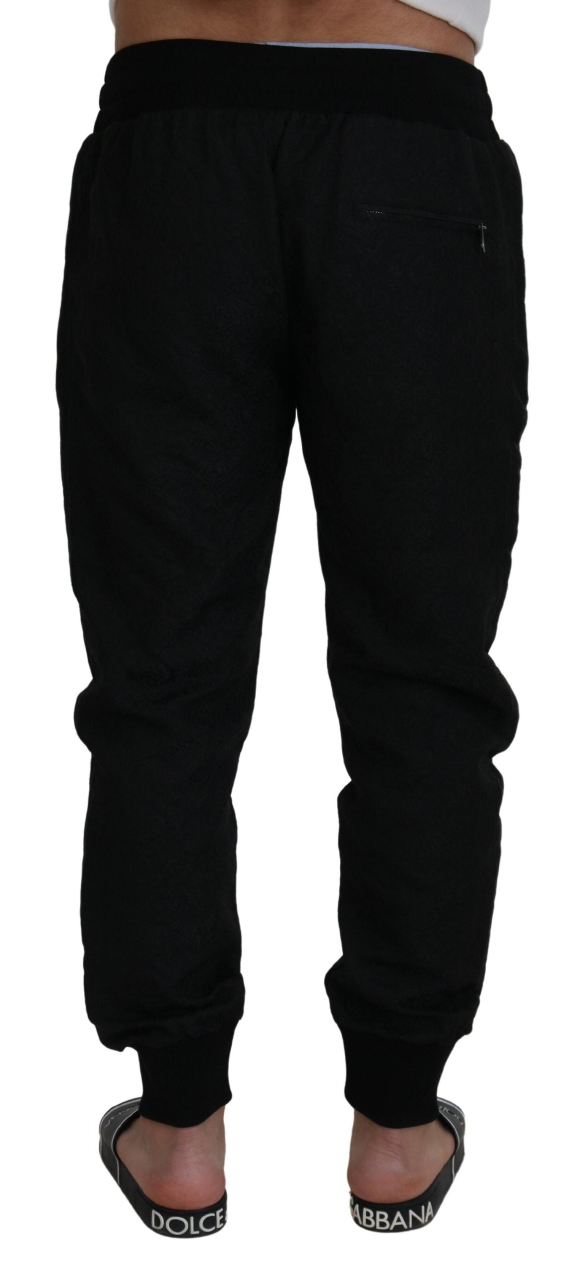 Dolce &amp; Gabbana Elegant Black Jogger Pants for the Modern Man