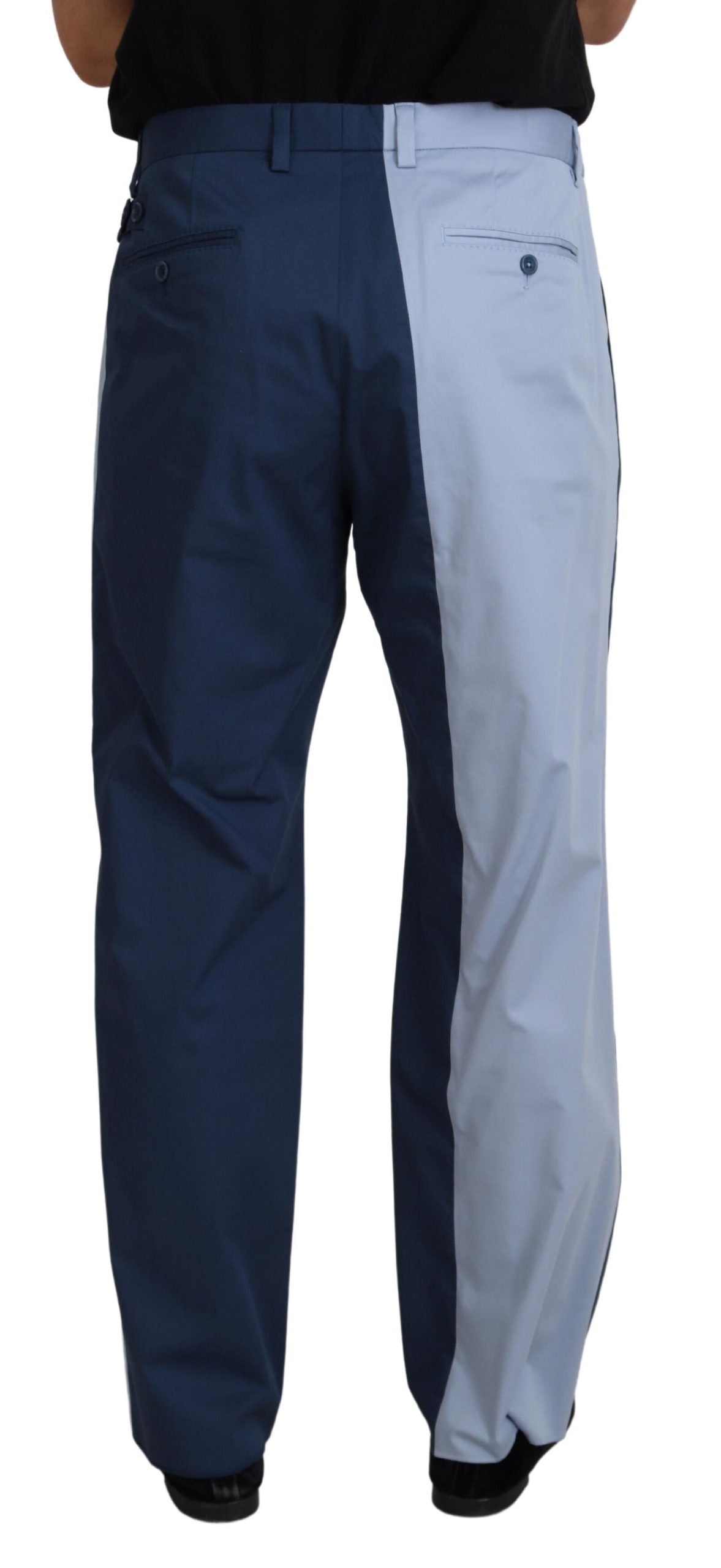 Dolce &amp; Gabbana Elegant Blue Cotton Blend Pants for Men