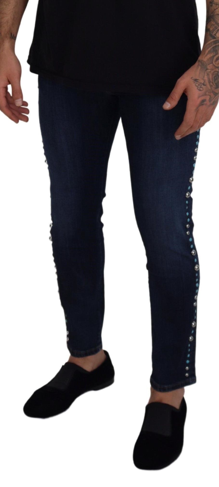 Dolce &amp; Gabbana Studded Opulence Denim Jeans