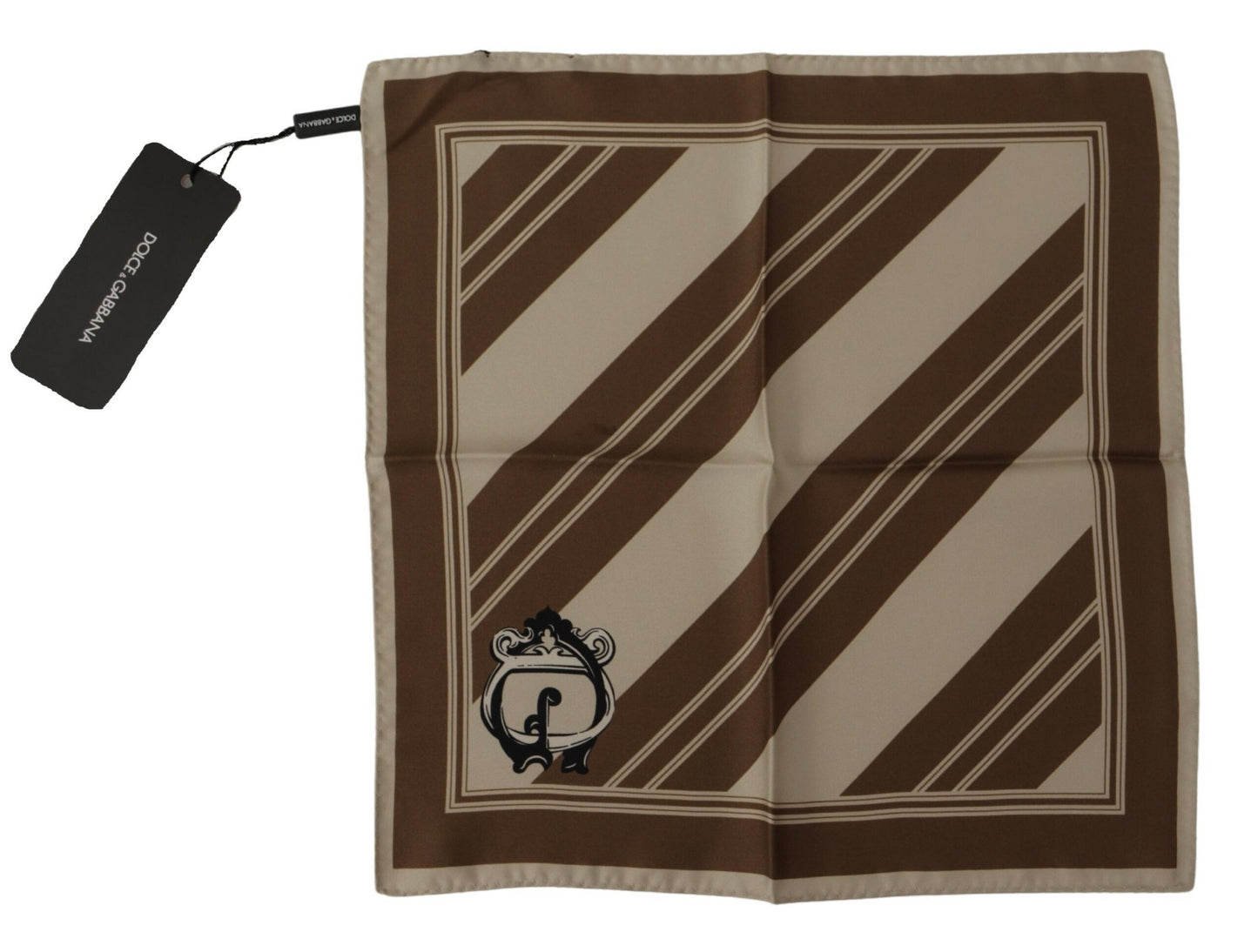 Dolce &amp; Gabbana Elegant Striped Silk Men's Scarf