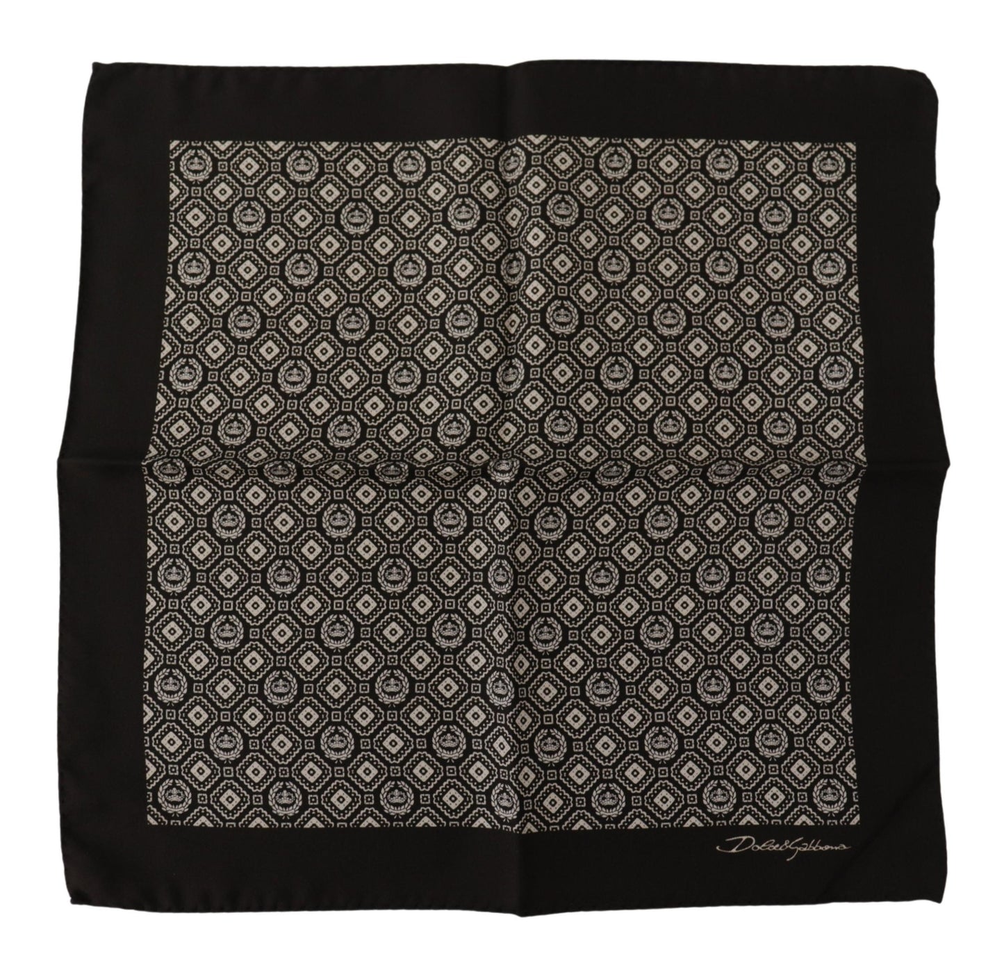 Dolce &amp; Gabbana Elegant Black Silk Men's Scarf Wrap