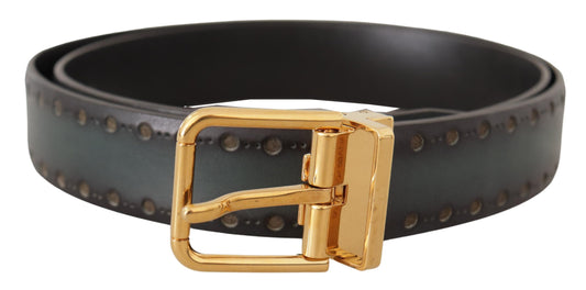 Dolce &amp; Gabbana Emerald Elegance Leather Belt