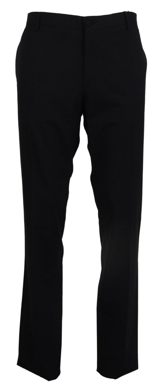 Dolce &amp; Gabbana Elegant Slim Fit Wool Blend Trousers