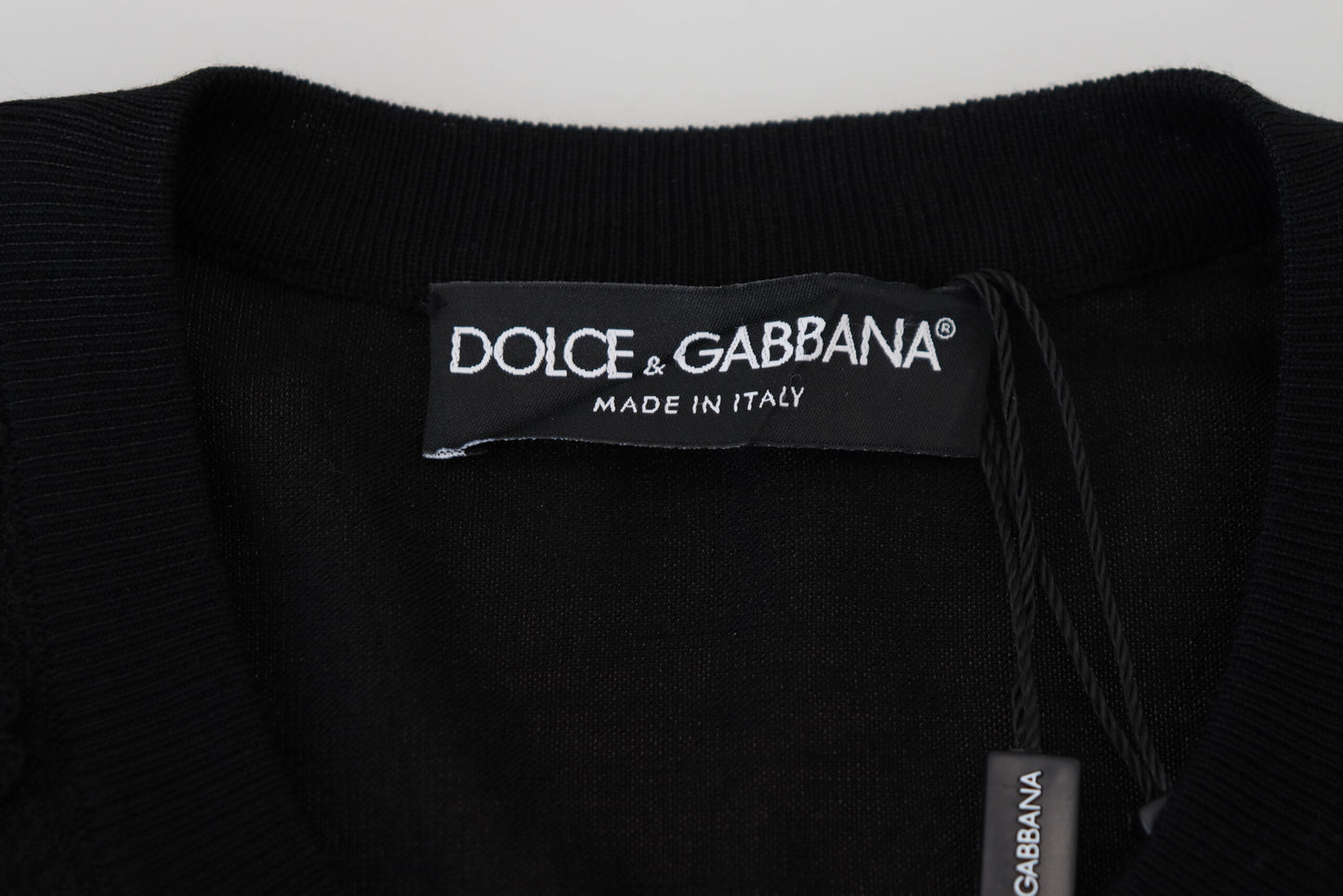 Dolce &amp; Gabbana Elegant Black Floral Lace Cardigan Sweater