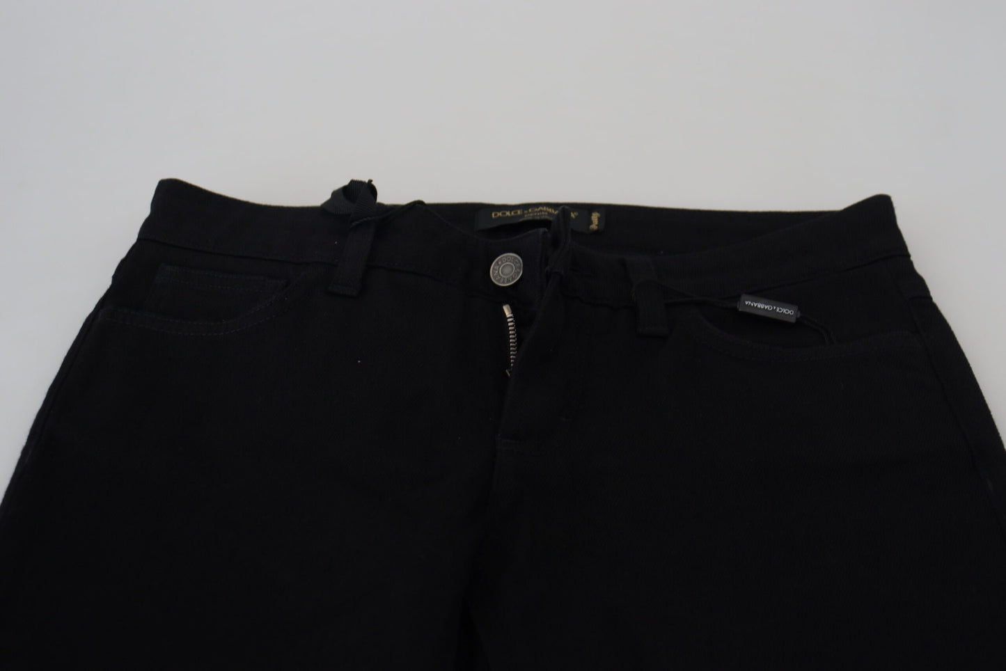 Dolce &amp; Gabbana Elegant Black Slim Fit Denim Masterpiece