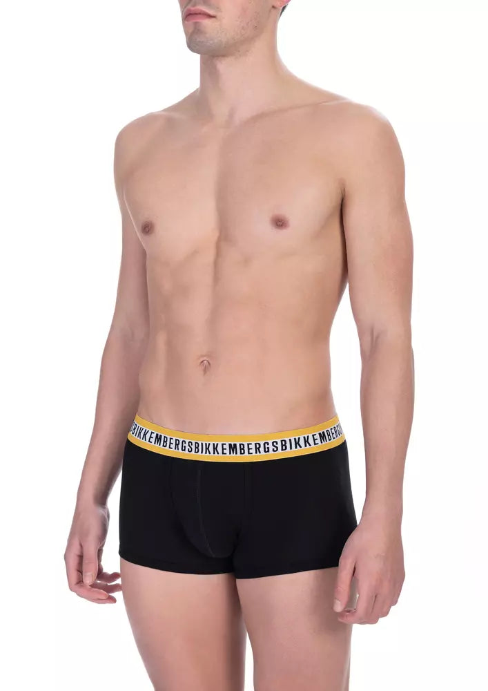 Bikkembergs Black Cotton Men's Trunk Underwear Pack