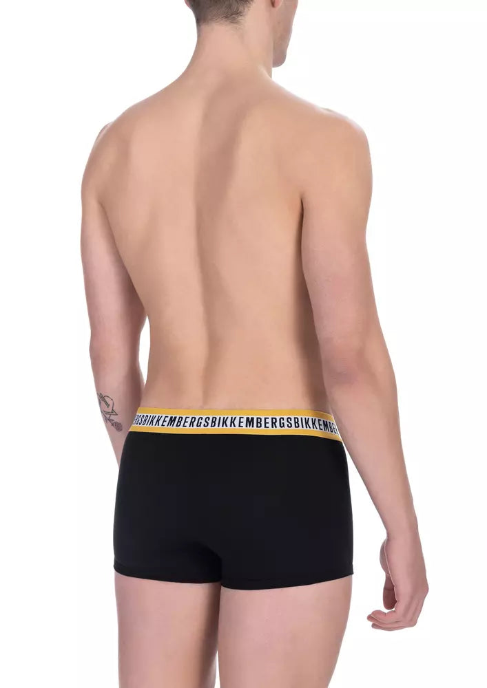 Bikkembergs Black Cotton Men's Trunk Underwear Pack