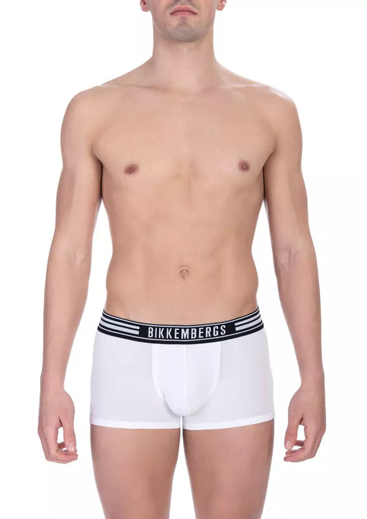 Bikkembergs White Cotton Men's Trunk