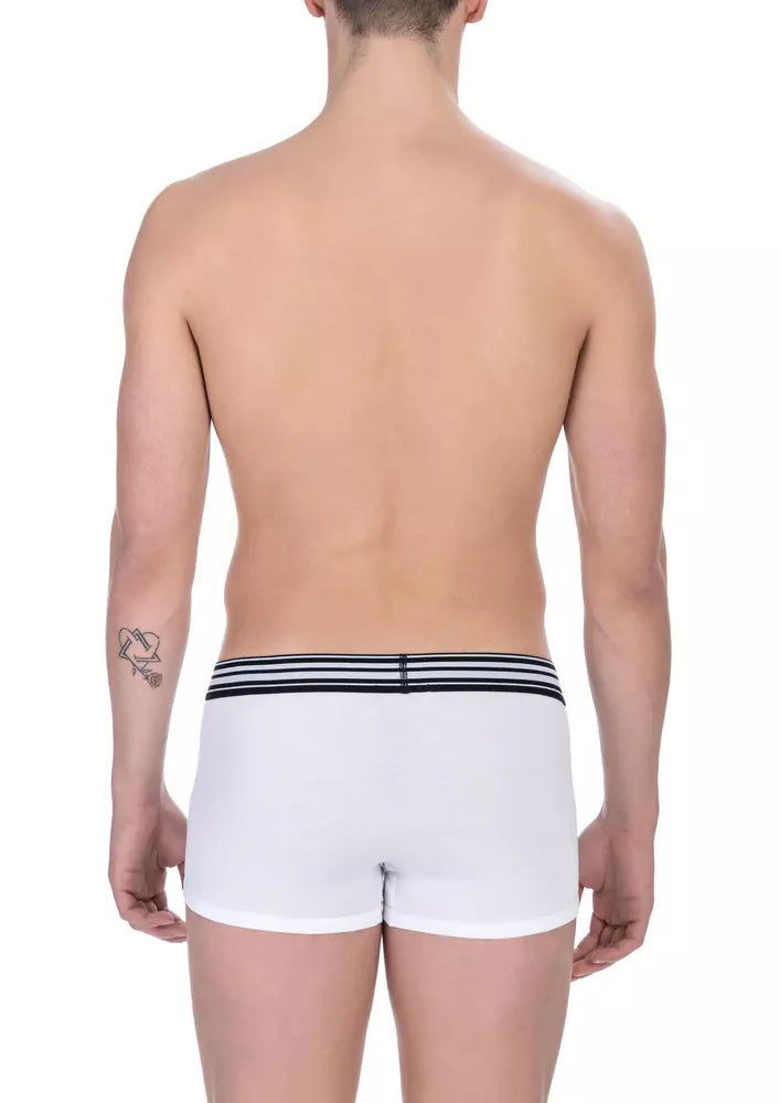 Bikkembergs White Cotton Men's Trunk