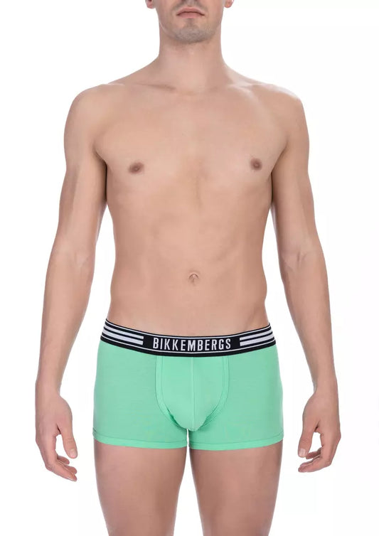 Bikkembergs Green Cotton Men Trunk