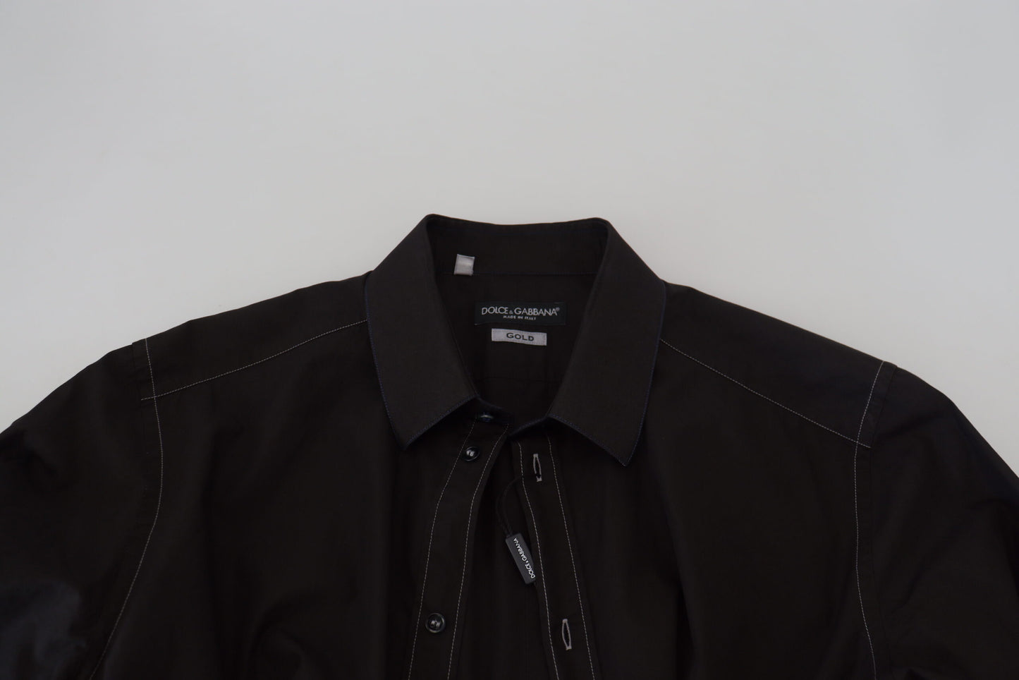 Dolce &amp; Gabbana Elegant Black Formal Cotton Shirt