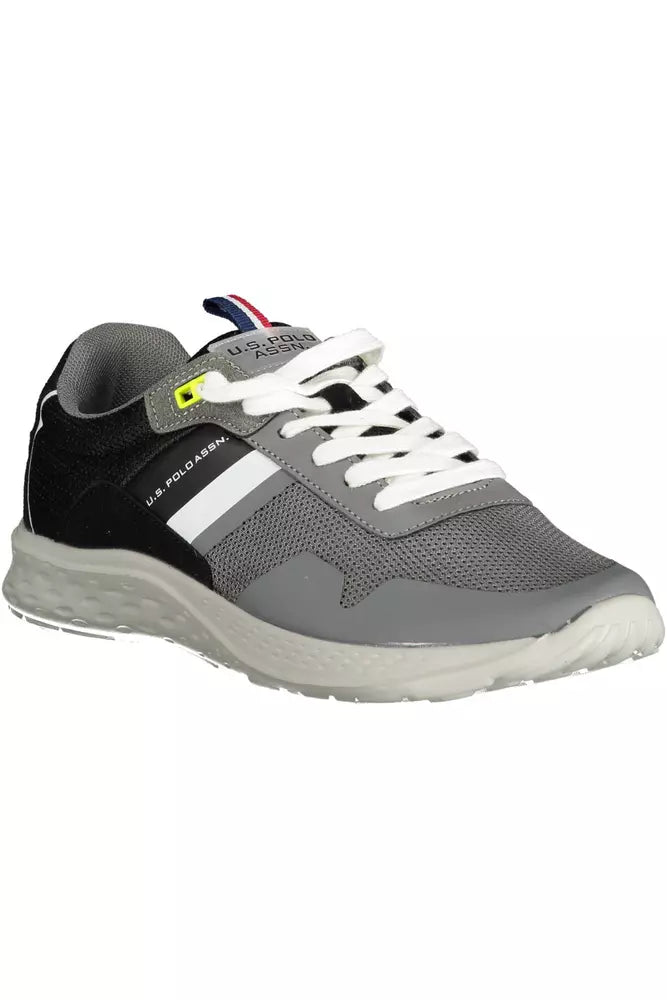 US POLO ASSN. Gray Polyester Men Sneaker