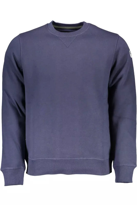 North Sails Blue Cotton Men Sweater