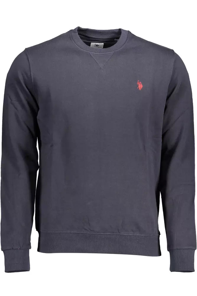 US POLO ASSN. Blue Cotton Men Sweater