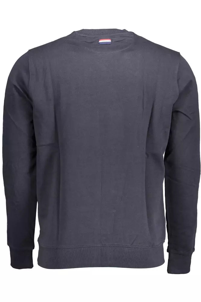 US POLO ASSN. Blue Cotton Men Sweater