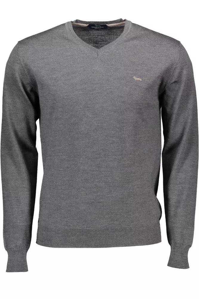 Harmont &amp; Blaine Gray Wool Men Sweater