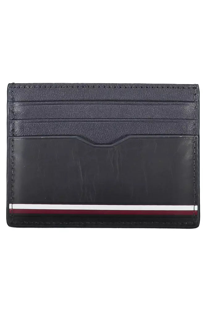 Tommy Hilfiger Blue Leather Men Wallet