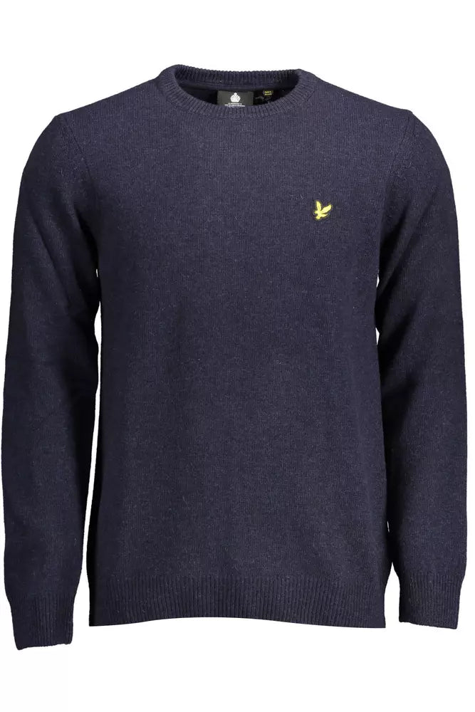 Lyle &amp; Scott Blue Wool Men Sweater