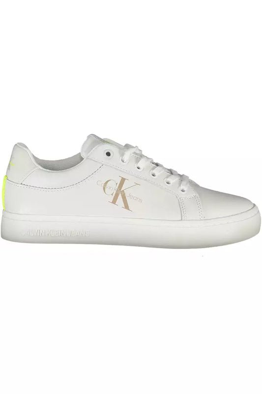 Calvin Klein White Leather Women Sneaker