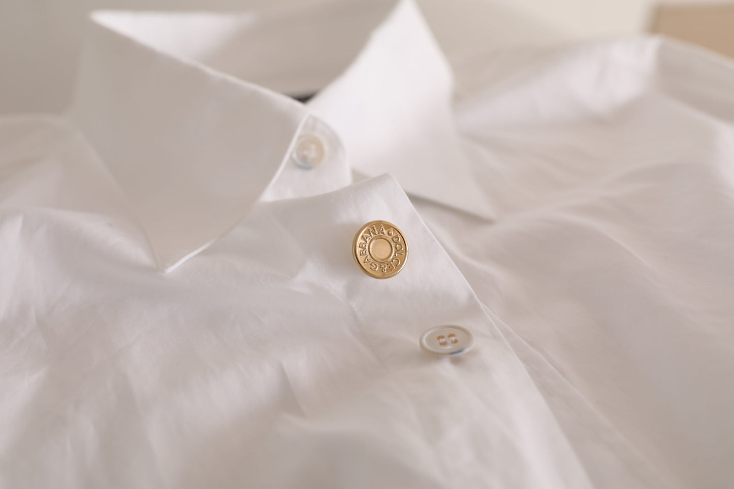 Dolce & Gabbana Elegant White Cotton Formal Shirt