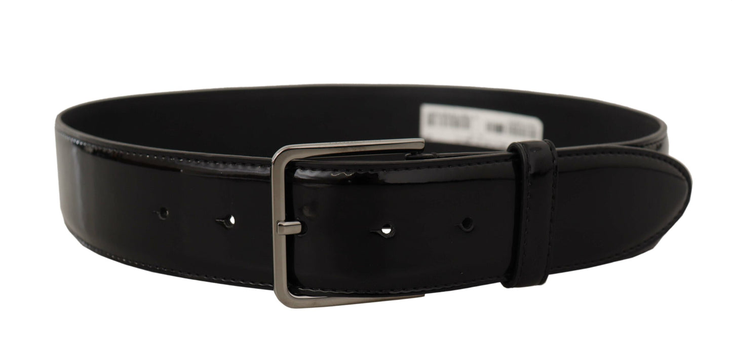 Dolce &amp; Gabbana Elegant Black Leather Belt