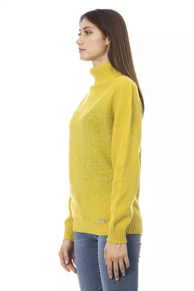 Baldinini Trend Yellow Wool Women Sweater