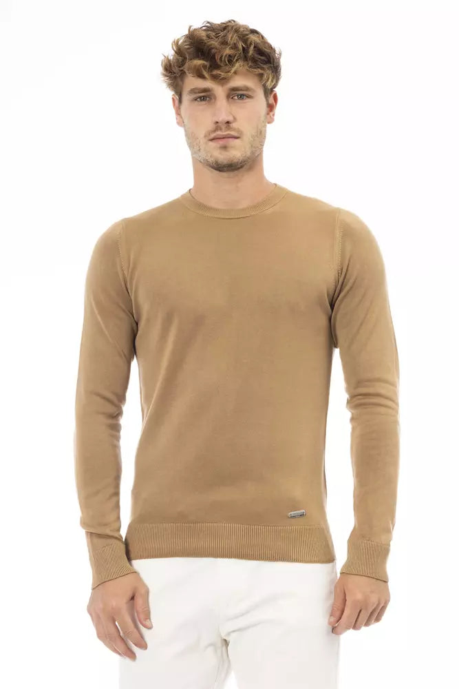 Baldinini Trend Beige Modal Men Sweater