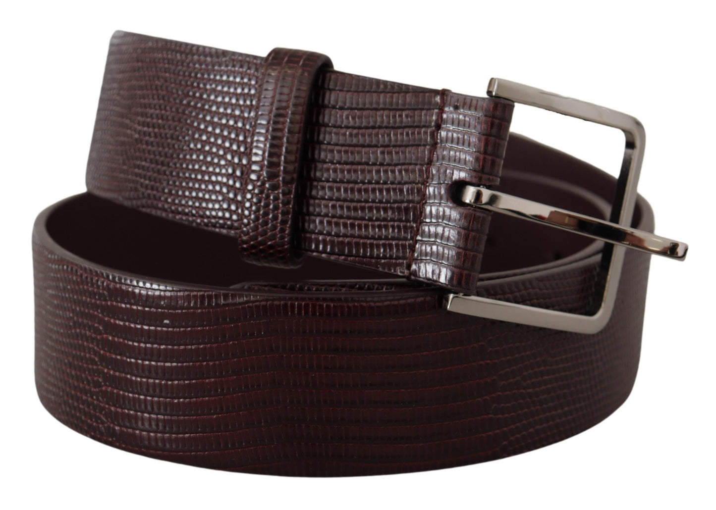 Dolce &amp; Gabbana Elegant Dark Brown Leather Belt