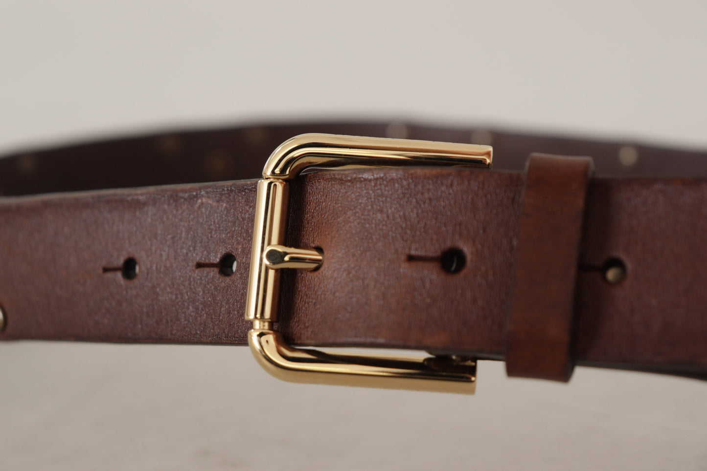 Dolce &amp; Gabbana Elegant Leather Belt with Metal Buckle