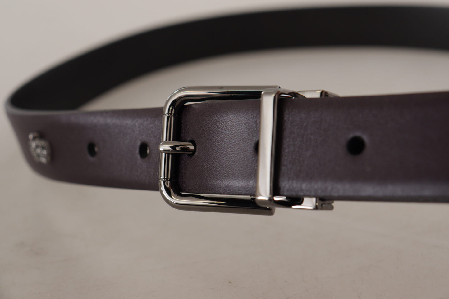 Dolce &amp; Gabbana Elegant Dark Brown Leather Belt