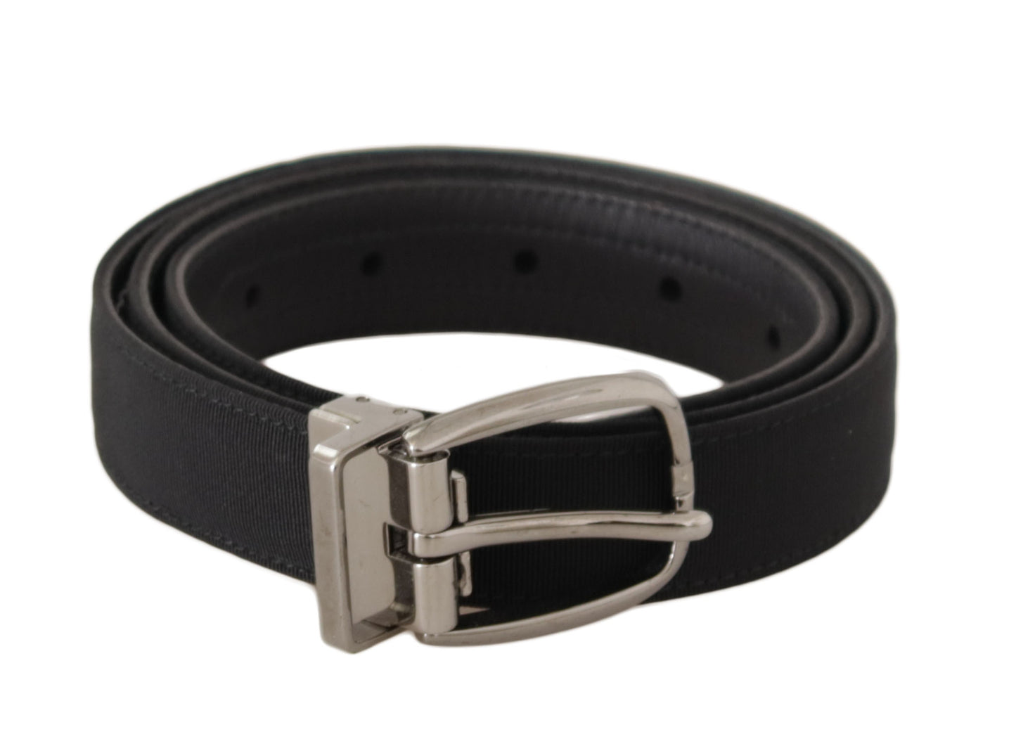 Dolce &amp; Gabbana Elegant Black Leather Designer Belt