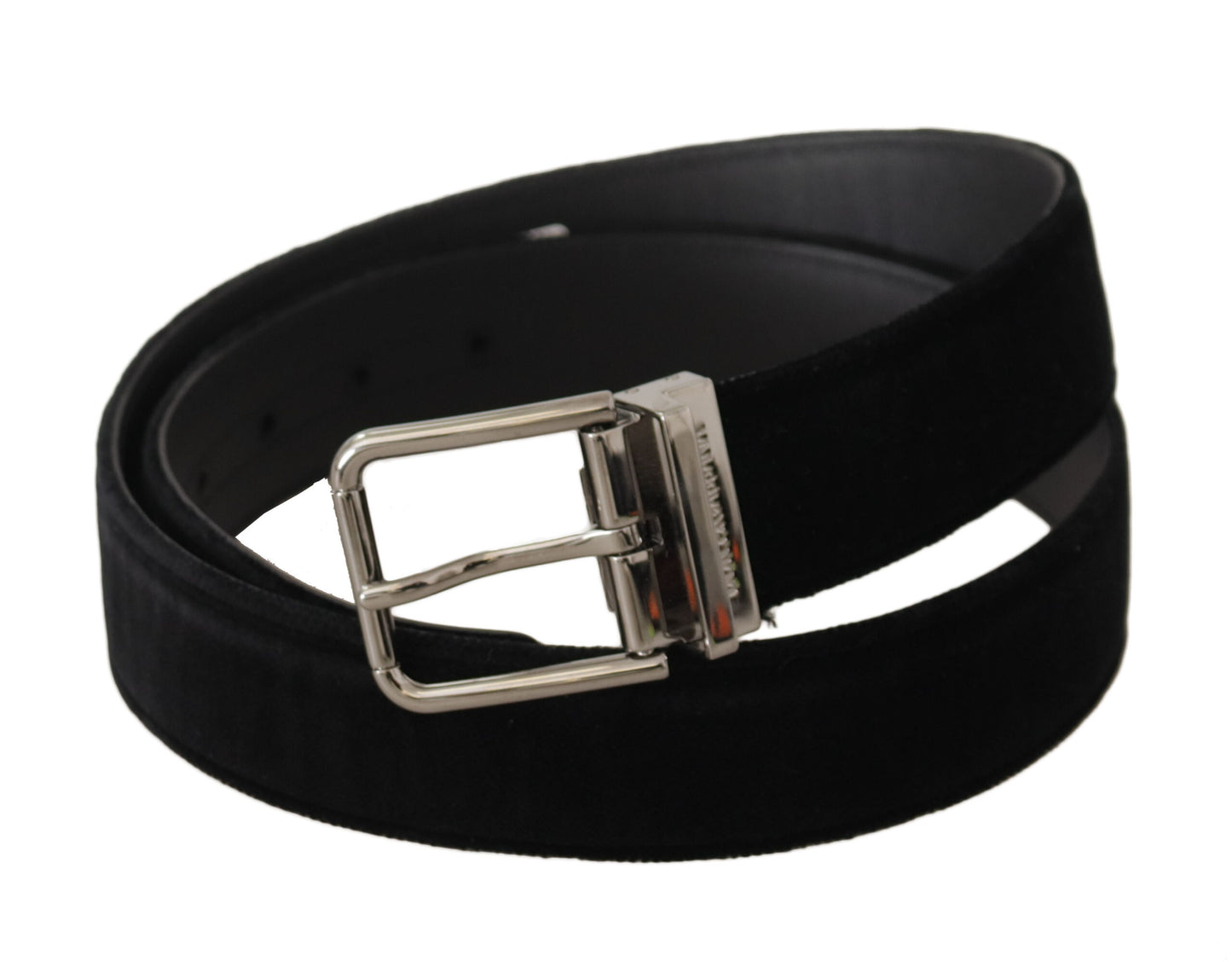 Dolce &amp; Gabbana Sophisticated Velvet Leather Belt