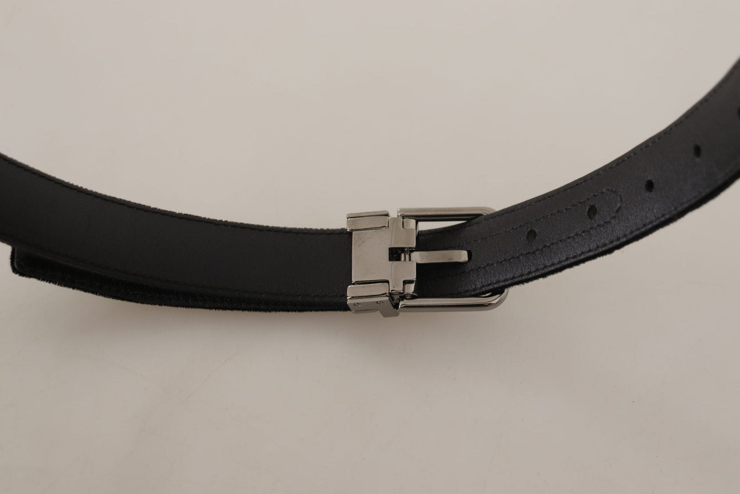 Dolce &amp; Gabbana Elegant Velvet Designer Belt