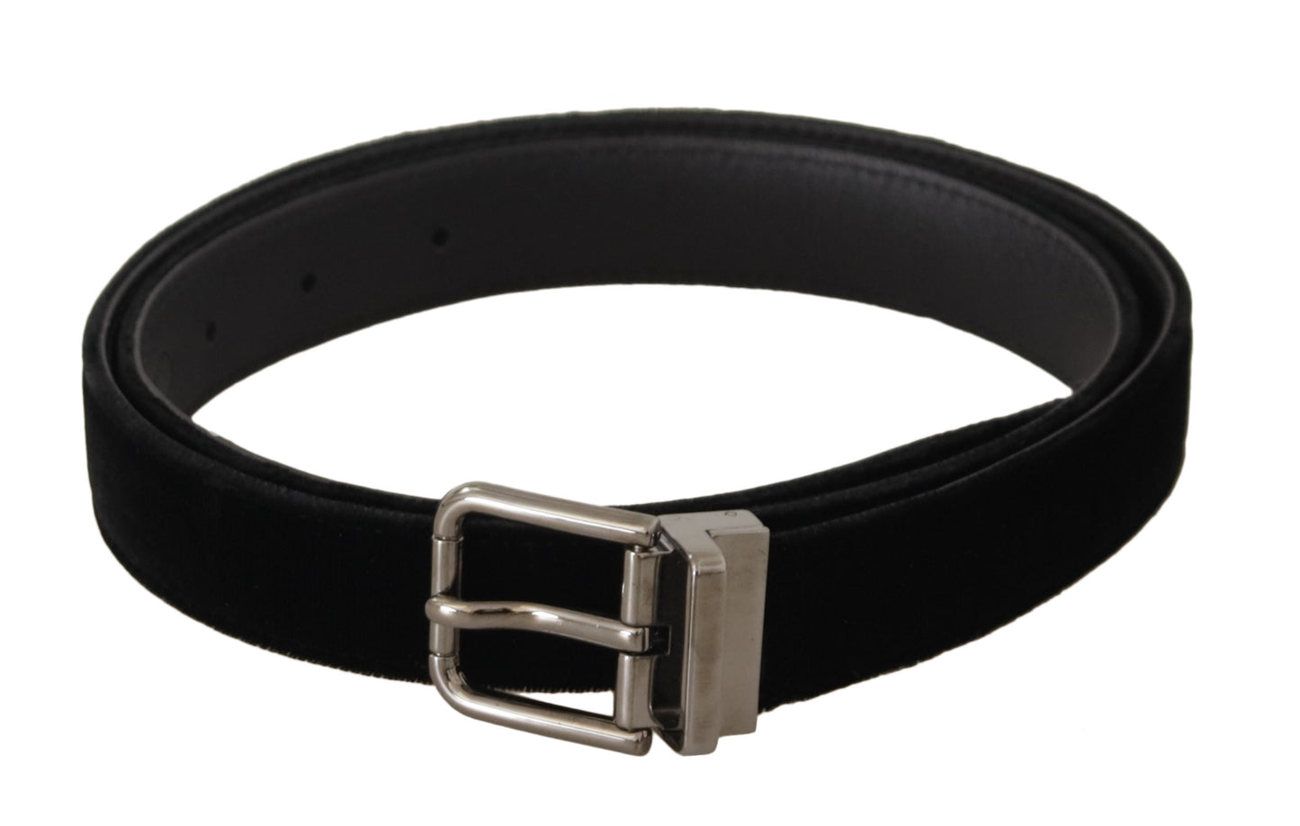 Dolce &amp; Gabbana Elegant Velvet Designer Belt