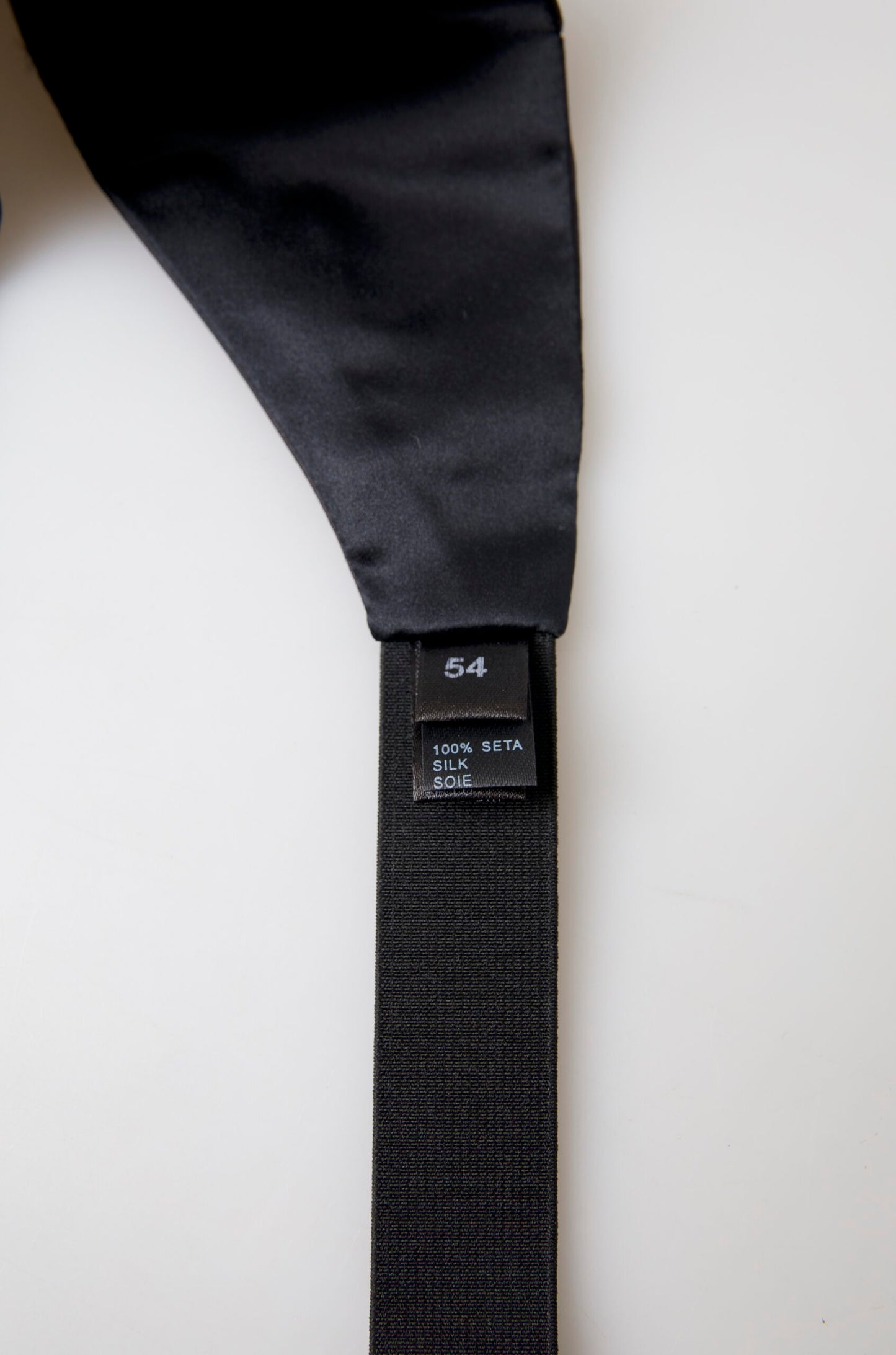 Dolce &amp; Gabbana Elegant Black Silk Cummerbund