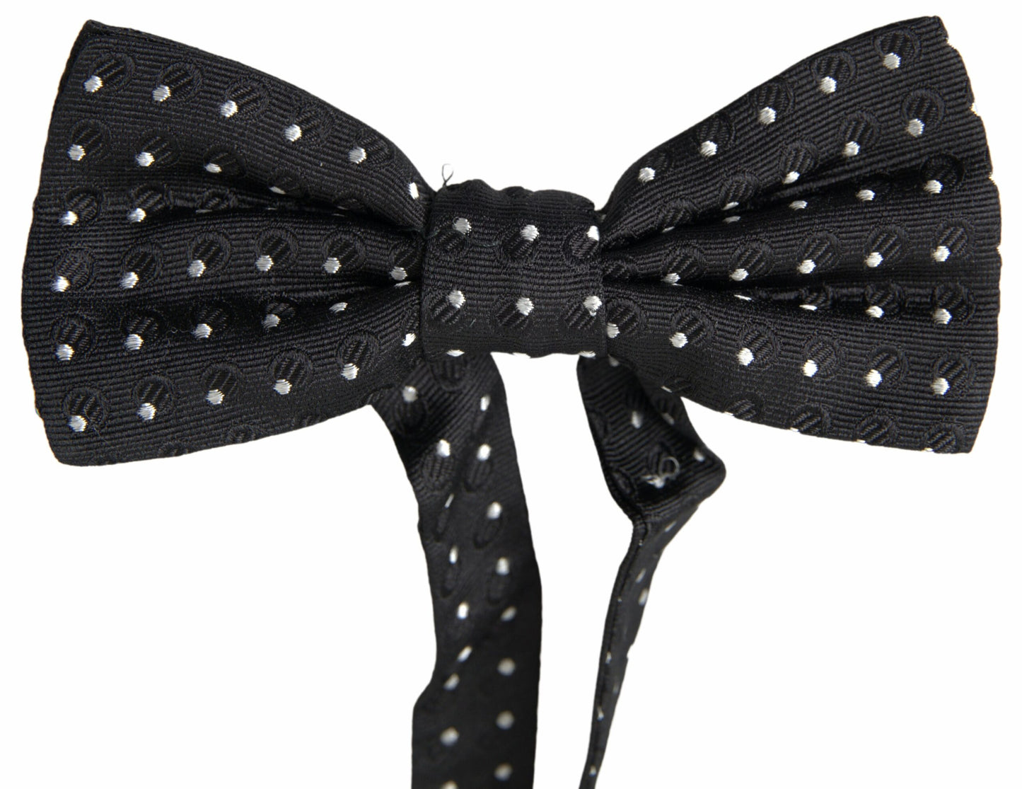 Dolce &amp; Gabbana Elegant Black Silk Bow Tie