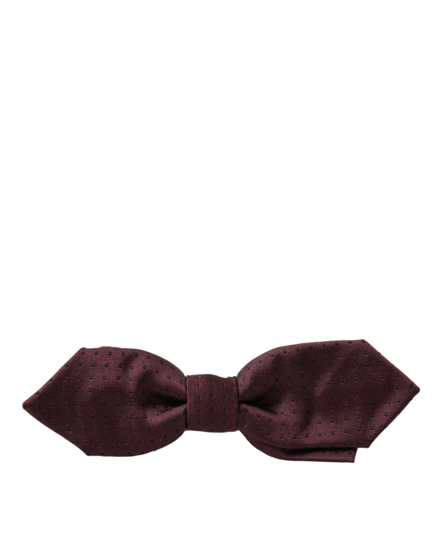 Dolce &amp; Gabbana Elegant Bordeaux Silk Bow Tie