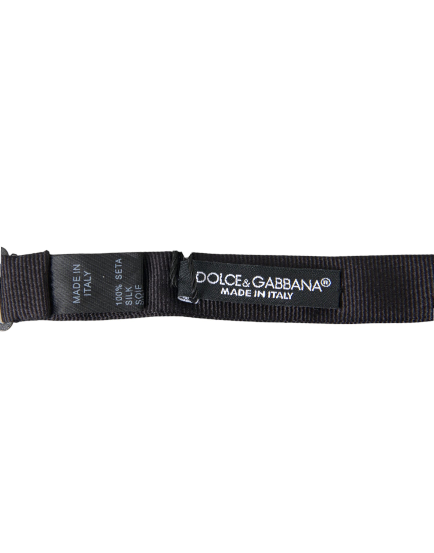 Dolce &amp; Gabbana Elegant Silk Black Bow Tie for Sophisticated Style